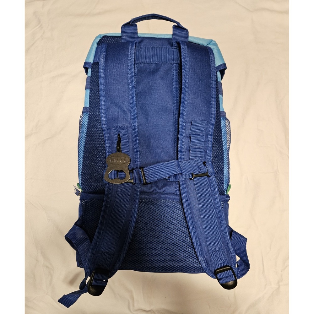 TOMMY BAHAMA Zip Cooler Bag Insulated Backpack 24 Cans Deep Blue - Picture 5 of 12